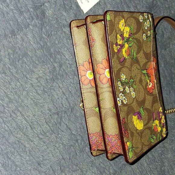 Coach Mini Klare Crossbody In Signature Canvas With Floral Print - Picture 5 of 11